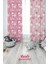 Aşk ve Kedi Desenli Baskılı Çocuk ve Bebek Odası Fon Perdesi 2 Kanat - Prd-32 1
