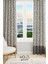 Alley 2 Desenli Süet Oturma Odası Salon Fon Perde Baskılı Ekstrafor Büzgü 2 Kanat PRD-1078 1