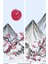 Blossom Japan 2 Desenli Süet Oturma Odası Salon Fon Perde Baskılı Ekstrafor Büzgü 2 Kanat PRD-1107 1