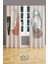 Soft Oval Desenli Süet Oturma Odası Salon Fon Perde Baskılı Ekstrafor Büzgü 2 Kanat PRD-1111 2