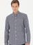 Erkek Lacivert Slim Fit Uzun Kollu Kareli Gömlek 50276942-VR033 3