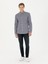 Erkek Lacivert Slim Fit Uzun Kollu Kareli Gömlek 50276942-VR033 4