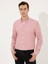 Erkek Kırmızı Slim Fit %100 Keten Gömlek 50247988-VR030 1