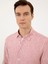 Erkek Kırmızı Slim Fit %100 Keten Gömlek 50247988-VR030 2