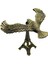 Vintage Metal Dengeli Kartal ve Eyfel Kulesi Bronz 20X17CM 2