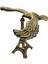 Vintage Metal Dengeli Kartal ve Eyfel Kulesi Bronz 20X17CM 4