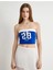 Straplez Crop Top Baskılı Fiyonk Detaylı 1