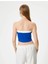 Straplez Crop Top Baskılı Fiyonk Detaylı 3