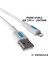Coral iPhone Uyumlu USB Type A-Lightning 120 Cm 2.0A Mavi-Beyaz 1