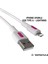 Coral iPhone Uyumlu USB Type A-Lightning 120 Cm 2.0A Fuşya-Beyaz 1
