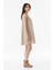 Bisiklet Yaka Kolsuz Oversize Elbise 1
