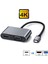 USB Type C To HDMI VGA 3.1 4K Çevirici Dönüştürücü Adaptör 2