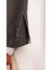Erkek Kırçıllı Kumaş Koyu Gri Slim Fit Yelekli Takım Elbise 5