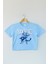 Meowtallica Rock Cat Metallica Gitar Kedi Light Blue Kadın Tişört Baby Tee Açık Mavi Crop T-Shirt 1