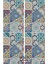 Mosque Tiles 4 Desenli Süet Oturma Odası Salon Fon Perde Baskılı Ekstrafor Büzgü 2 Kanat PRD-1087 3
