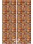Ethnic Rugs Desenli Süet Oturma Odası Salon Fon Perde Baskılı Ekstrafor Büzgü 2 Kanat PRD-1019 3