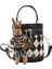Kadınlar Için Popüler Küçük Bahar Moda Niş Crossbody Doku Eşkenar Dörtgen Taşınabilir Kova Çantası (Yurt Dışından) 1
