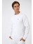 Açık Gri Regular Fit Pamuklu Bisiklet Yaka Sweatshirt 2