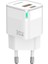 Qbic Pd 30 Watt Gan Hızlı Şarj Aleti, Çift Girişli (Usb A Qc +Type C Pd), Beyaz 4