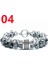 21CM Tarzı No.4 Boyutu Erkek Takı Charm Paslanmaz Çelik Bilezik Erkekler Için Malakit Siyah Obsidyen Kaplan Gözü Taş Boncuklu Hip Hop Takı Pulseras (Yurt Dışından) 1