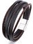 20CM Tarzı H7737-4 2022 Hakiki Deri Bilezikler Moda Erkekler Paslanmaz Çelik 20CM Çok Katmanlı Örgülü Halat Bilezikler Erkek Kadın Mücevheratı Hediyeler Için (Yurt Dışından) 1