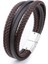 20CM Tarzı H7736-4 2022 Hakiki Deri Bilezikler Moda Erkekler Paslanmaz Çelik 20CM Çok Katmanlı Örgülü Halat Bilezikler Erkek Kadın Mücevheratı Hediyeler Için (Yurt Dışından) 1