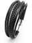 20CM Tarzı H7736-3 2022 Hakiki Deri Bilezikler Moda Erkekler Paslanmaz Çelik 20CM Çok Katmanlı Örgülü Halat Bilezikler Erkek Kadın Mücevheratı Hediyeler Için (Yurt Dışından) 2