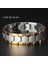 Gümüş Erkek Takı Gauss Titanyum 316L Paslanmaz Çelik Biyo Manyetik Bilezik Erkekler Için Terapi Sağlık Enerji Bilezik Pulsera Hom (Yurt Dışından) 3