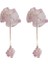 El Yapımı Küpe, Pembe Örgü Püsküllü Küpe (Yurt Dışından) 1