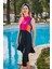 Likralı Lacivert Taytlı Yarı Kapalı Mayo M2442 3