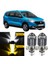 Dacia Lodgy 2012-2022 Uyumlu Mercekli Far Ampulü LED Xenon Çift Renk Sarı-Beyaz Far Şimşek Etkili Csp LED Lamba Uzun Kısa 2 Adet Takım 1