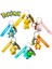 Takara Tomy Pokemon Şekil Anahtarlık Pikachu Anahtarlık Karikatür Anime Aksiyon Modeli Çanta Kolye Süs Araba Aksesuarları Çocuk Oyuncak Hediye (Yurt Dışından) 3