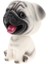 Mini Reçine Bobble-Head Köpek Heykelcik Araba / Ev Iç Dekorasyon Süsleme, Çocuk Oyuncak Hediye - Pug (Yurt Dışından) 3