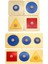 Montessori Ahşap Topuz Bulmaca Delikli Pano Geometrik Şekil Maç Bebek Eğitici Oyuncak Çocuk Okul Öncesi Eğitim Basit Beyin Oyuncakları (Yurt Dışından) 2