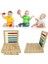 Ahşap Abaküs Çocuk Sayma Numarası Alfabe Mektup Blokları Erken Montessori Eğitim Eğitici Oyuncak Hesaplama Boncuk (Yurt Dışından) 3