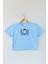 Light Blue Crop T-Shirt I Love Photography Fotoğrafçı Mavi Renk Kadın Tişört Baby Tee 1