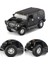 1/32 Hummer H2 Suv Off-Road Oyuncak Araba Jkm Döküm Metal Minyatür Model Ses ve Işık Kapısı Açılabilir (Yurt Dışından) 3