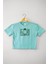 Mint Yeşil Renk Crop T-Shirt I Love Photography Fotoğrafçı Baskılı Kadın Tişört Baby Tee 1