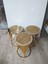 3 Adet / Zigon Sehpa Örtüsü / 33CM Yuvarlak / Simli Işıltılı Sunideri/ 1