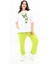 Kadın Büyük Beden Kelebek Baskı Detaylı T-Shirt Takım 8114-25 1