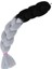 Gri Siyah Örgü Saç 32 '' 165G Xpression Jumbo Örgü Saç Sentetik Örgü Saç Ombre Renkleri (Yurt Dışından) 2