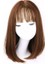 Peruk Kadın Uzun Düz Saç Düz Patlama Peruk Kafa Kapağı Desteği Yurtdışı (Yurt Dışından) 5