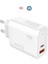 Gan Tech Type-C Pd4.0 Usb-A Qc3.0 Hızlı Şarj Şarj Başlığı 45W (Ce ve Tse Sertifikalı) Tüm Cihazlar Ile Uyumlu 1