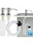 500ML Gümüş Set-Mutfak Lavabo Sıvı Sabunluk Pompası Paslanmaz Çelik 500ML Sıvı Sabun Şişesi Lavabo Montaj El Basınçlı Sabunluk Şişesi (Yurt Dışından) 4
