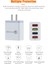 Adet 4 USB Arayüzü Amerikan Fiş Şarj Cihazı Hızlı Şarj 3.0 Cep Telefonu Adaptörü Taşınabilir Duvar Mobil Şarj Cihazı Seyahat Şarj Cihazı (Yurt Dışından) 4