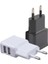 Duvar Şarj Cihazı 5 V/2A 2-Port USB Duvar Şarj Cihazı Ev Seyahat Fişi Güç Ac Adaptörü Çoğu Cep Telefonu Için Hızlı Şarj Blok Küp (Yurt Dışından) 1