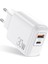 Ukgo Pd 30W 2 Port Ab Abd Ingiltere Tak Hızlı Şarj Adaptörü iPhone 12 11 Samsung Xiaomi Huawei Qc 3.0 Cep Telefonu Hızlı Şarj Cihazı (Yurt Dışından) 1