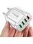 USB Şarj Aleti Hızlı Şarj Qc 3.0 Duvar Şarjı iPhone 12 11 Samsung Xiaomi Cep 4 Port Ab Tak Adaptörü (Yurt Dışından) 1
