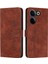 Tecno Camon 20/camon 20 Pro 4g Tam Koruma Pu Deri Flip Case (Yurt Dışından) 1