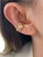 Zirkon Taşlı Halka Altın Kaplama Kadın Earcuff Kıkırdak Küpe 2